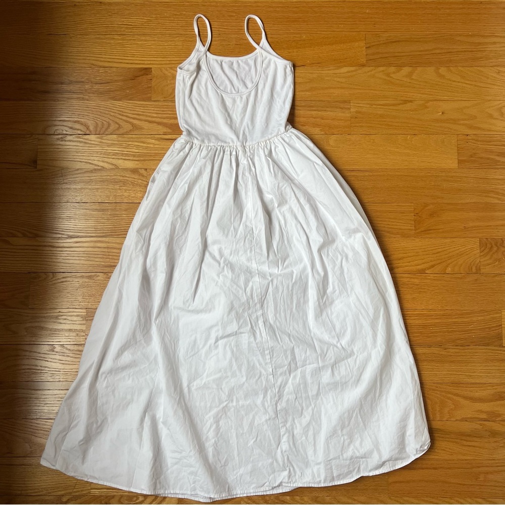 Chic White Sleeveless Patchwork Pockets Cotton Ca… - image 4